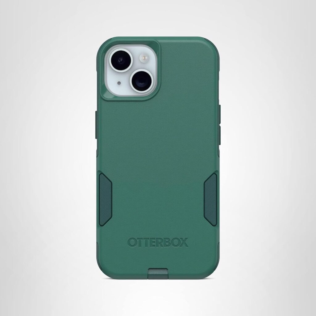 • 	“Green OtterBox phone case on white background”
• 	“Protective iPhone case with dual camera cutout”